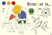 Summer is.., an Object Illustration by Olillia (Thumbnail 5 of 5)