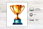 Black & Gold Graduation Day Clipart, an Illustration by Canvas Craft (Thumbnail 7 of 7)