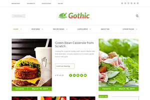 Gothic-Recipe & Food HTML Template