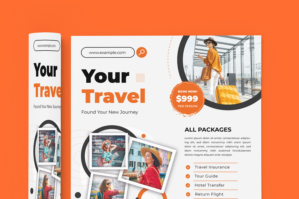 Travel Flyer Design, a Flyer Template by MightyDesign (Photo 2 of 7)