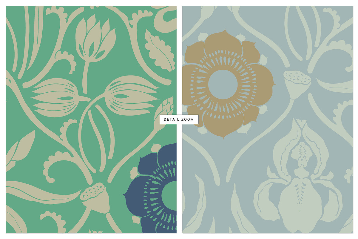 Papier Fleur, Vector Luxury Print!, a Wallpaper Graphic by Pink Linen (Photo 5 of 13)