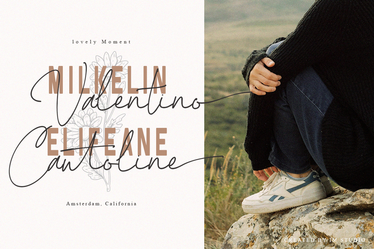 Bigotefia Trio Font, a Script Font by IM Studio (Photo 3 of 11)