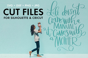 hand lettered Mother design SVG DXF