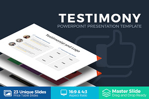 Testimony Slide Powerpoint Template