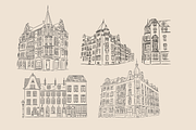 Vintage Houses Procreate Stamps, a Brush Add-On by Veronika Gotovceva (Thumbnail 8 of 10)