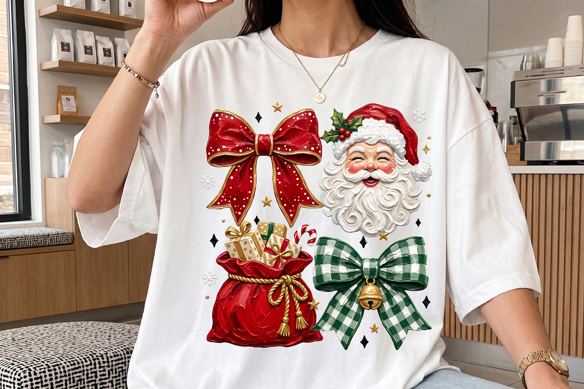 Christmas Santa Png,Festive Bows, an Object Illustration by Libby Wishes (Photo 2 of 3)
