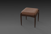 Chair with brown leather pillow, a Furniture 3D Model by NojskaAksjon (Thumbnail 6 of 20)