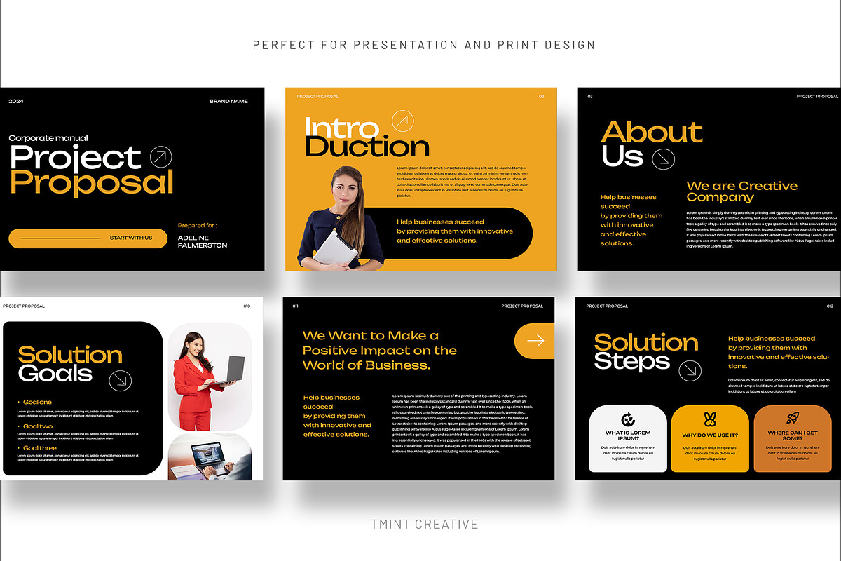 Corporate Project Proposal Template, a Magazine Template by TMint Play (Photo 2 of 6)
