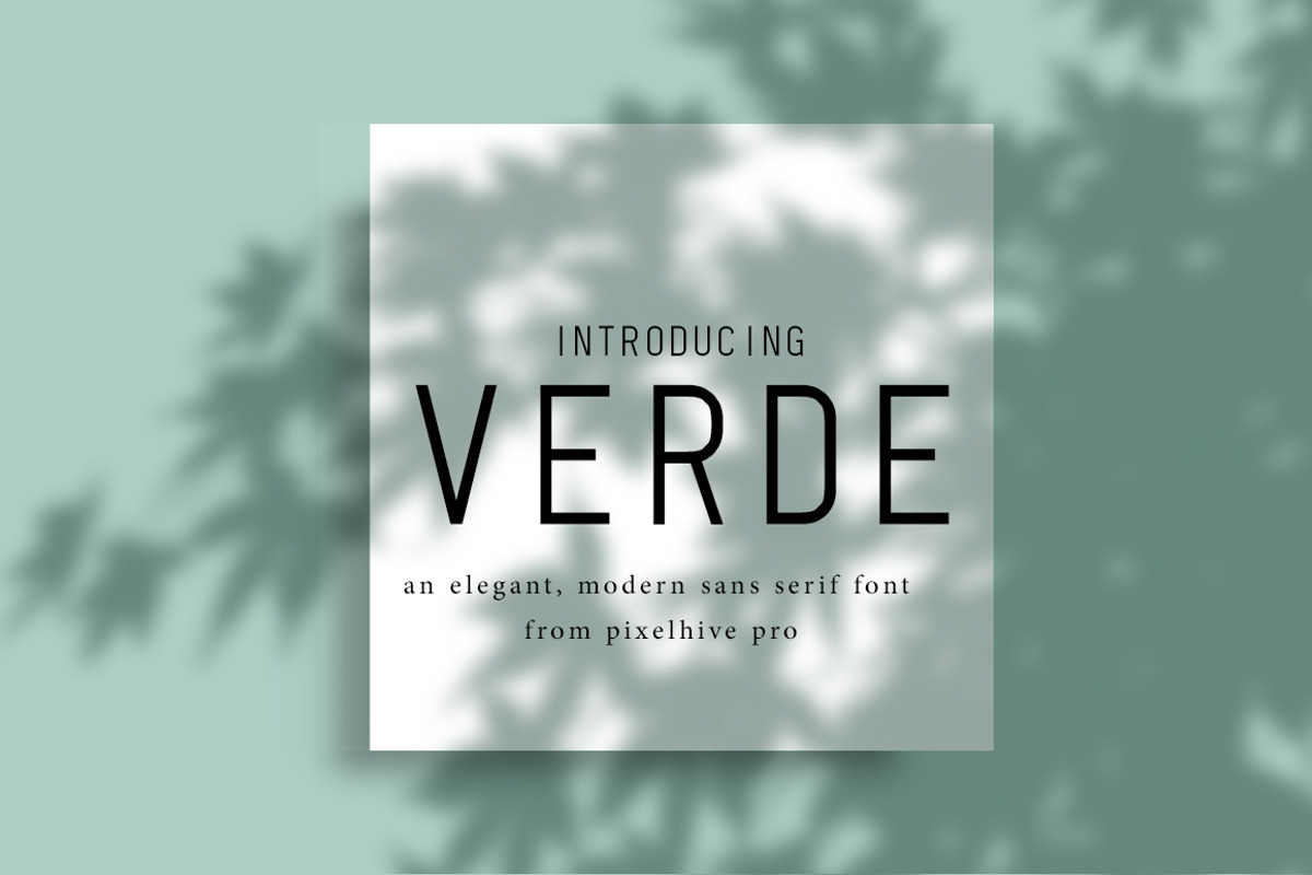 Verde Elegant Modern Font