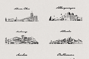 Hand-Drawn USA City Skylines, a Work Illustration by TheMountBirdStudio (Thumbnail 5 of 11)