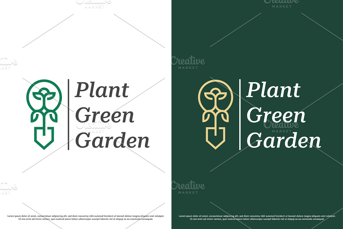 Garden park logo design illustration