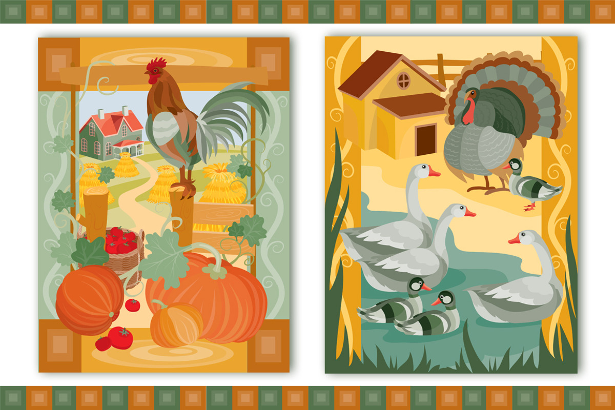 Clip art - Farm, a Decorative Illustration by Kopirin (Photo 2 of 6)