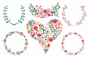 Rose Garden Floral Heart, an Illustration by Amanda Ilkov (Thumbnail 3 of 4)