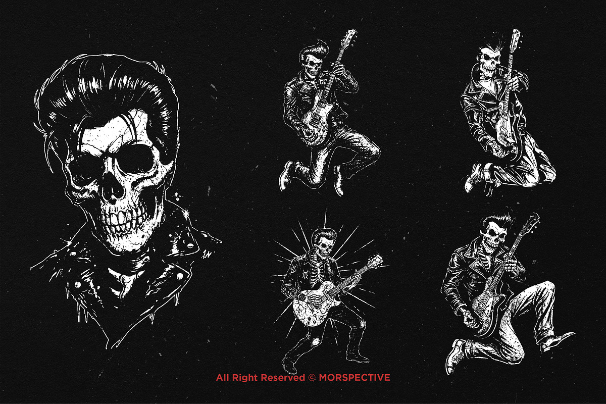 10 Bundle Dark Art Rockabilly Music, an Illustration by Morspective (Photo 3 of 7)