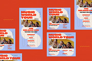 Purple Music World Tour Flyer Set, a Flyer Template by graphicook (Thumbnail 4 of 4)