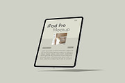 iPad Pro Mockup, an iPad Mockup by Graphicbars (Thumbnail 2 of 25)