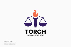 Torch Law Firm Logo, a Branding & Logo Template by Zeer Graphic