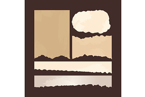 Torn vintage paper mockup, a Texture Illustration by Vector Creator