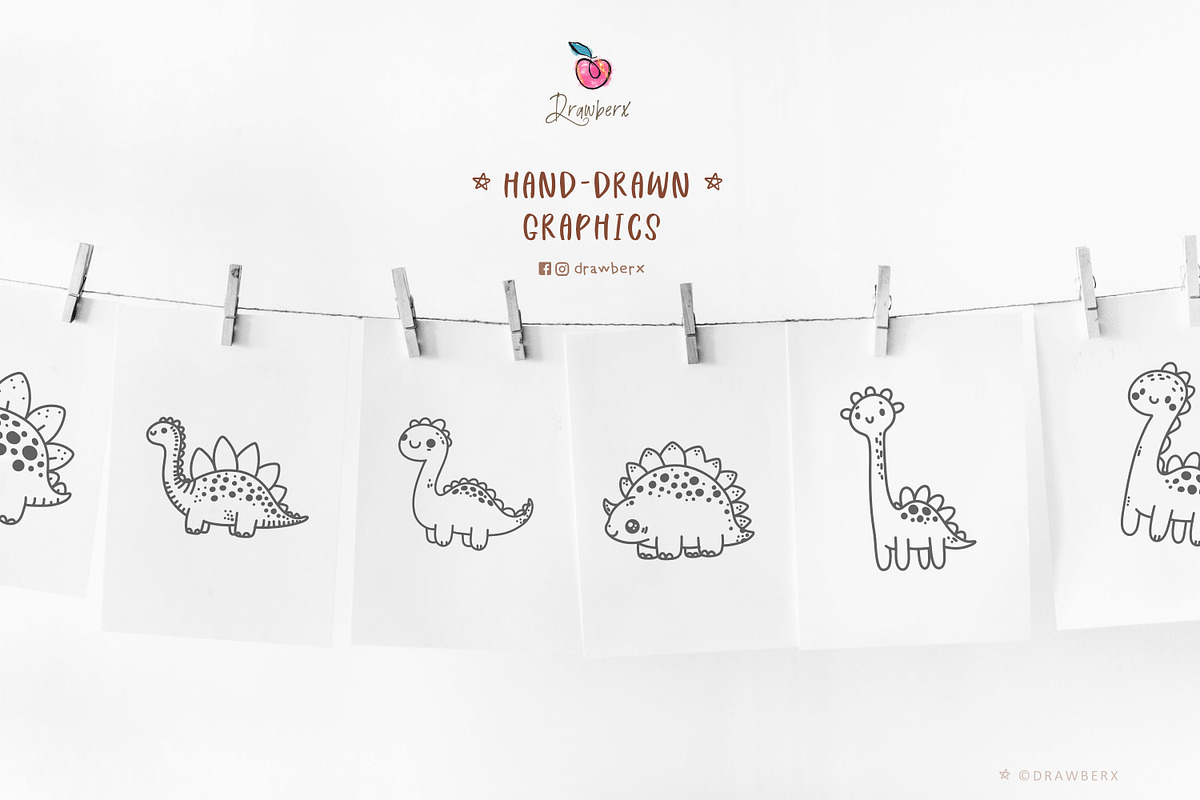 Cute Animal Svg Bundle, doodle 129, an Illustration by Drawberx (Photo 4 of 10)