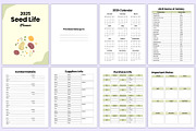 2025 Seed life Planner Canva Kdp, a Stationery Template by Mustafiz (Thumbnail 2 of 7)