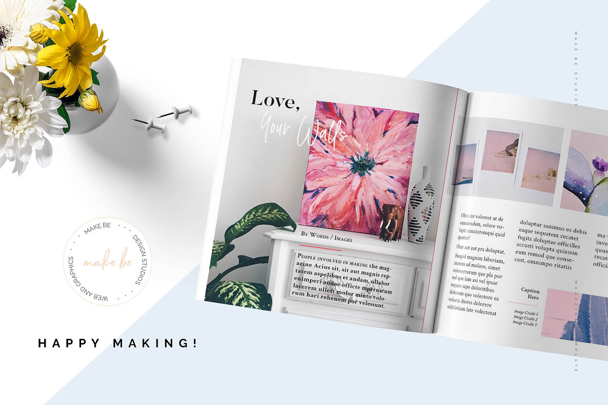 Lifestyle Squared Magazine Template, a Magazine Template by Creative Day (Photo 7 of 7)