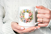 Embroidery Easter Wreath Sublimation, an Object Graphic by V Design Creator (Thumbnail 3 of 6)