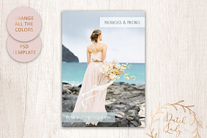 PSD Photo Price Card Template 4