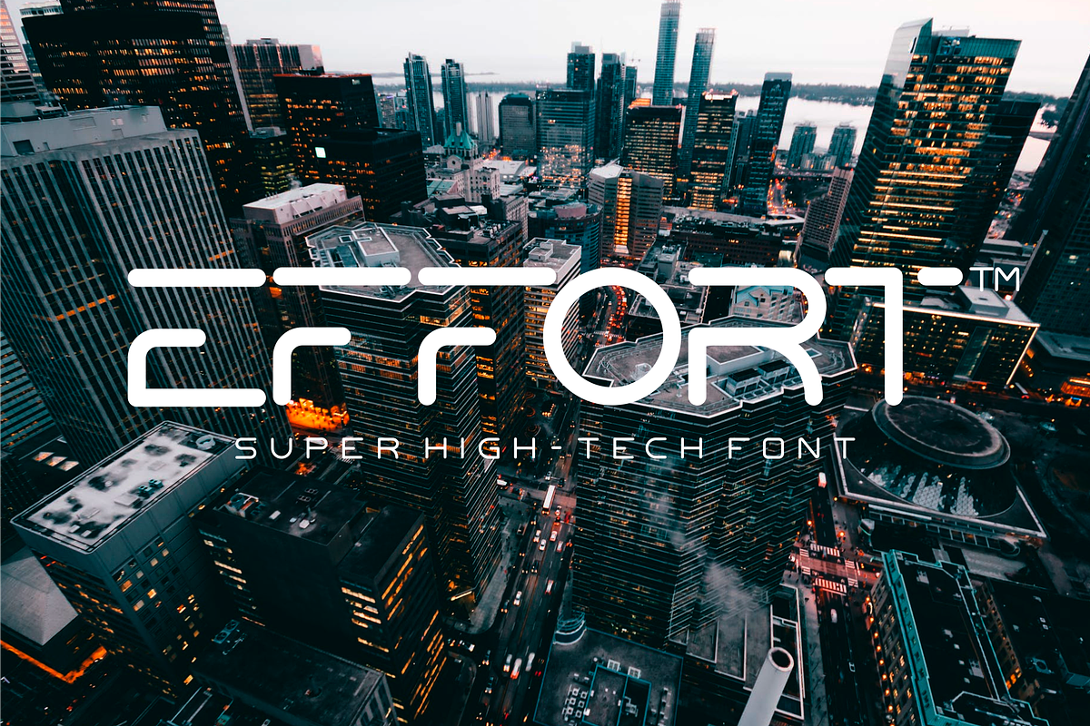 Effort High-Tech Font