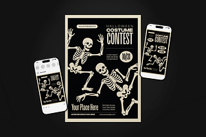 Halloween Costume Contest Flyer Set, a Flyer Template by The Good Store