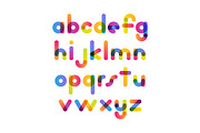 Overlapping Colorful Font, a Decorative Illustration by Greeek (Thumbnail 3 of 8)