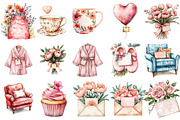 Blush Pink Mother's Day Clipart, an Illustration by Watercolor design (Thumbnail 2 of 10)