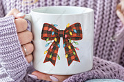 Christmas Lights Bow Coquette PNG, an Illustration by CraftArtStudio (Thumbnail 3 of 4)