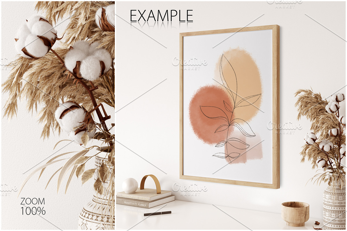 Frame & Wall Mockup Bundle - 7, a Print Template by Yuri-U (Photo 6 of 27)