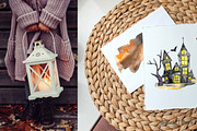 Watercolor Halloween clipart, a Seasonal Illustration by SvetaArtStore (Thumbnail 2 of 10)
