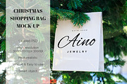 Christmas Shopping Bag Mockup, a Packaging Mockup by The Art of Pics (Thumbnail 2 of 2)