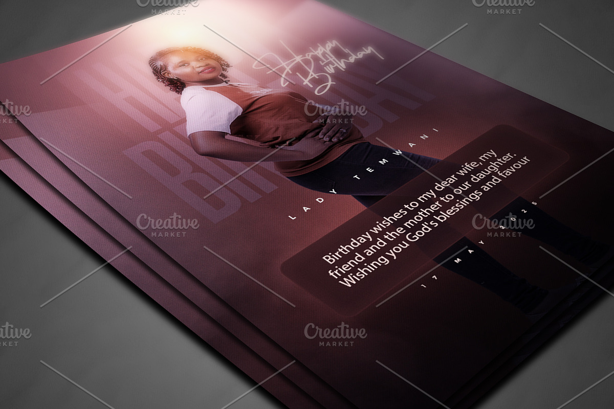 Birthday Flyer Template, a Social Media Template by church flyer templates (Photo 4 of 4)