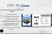 Editable Boarding Pass Template, a Card Template by YasdeyDesigns (Thumbnail 4 of 8)