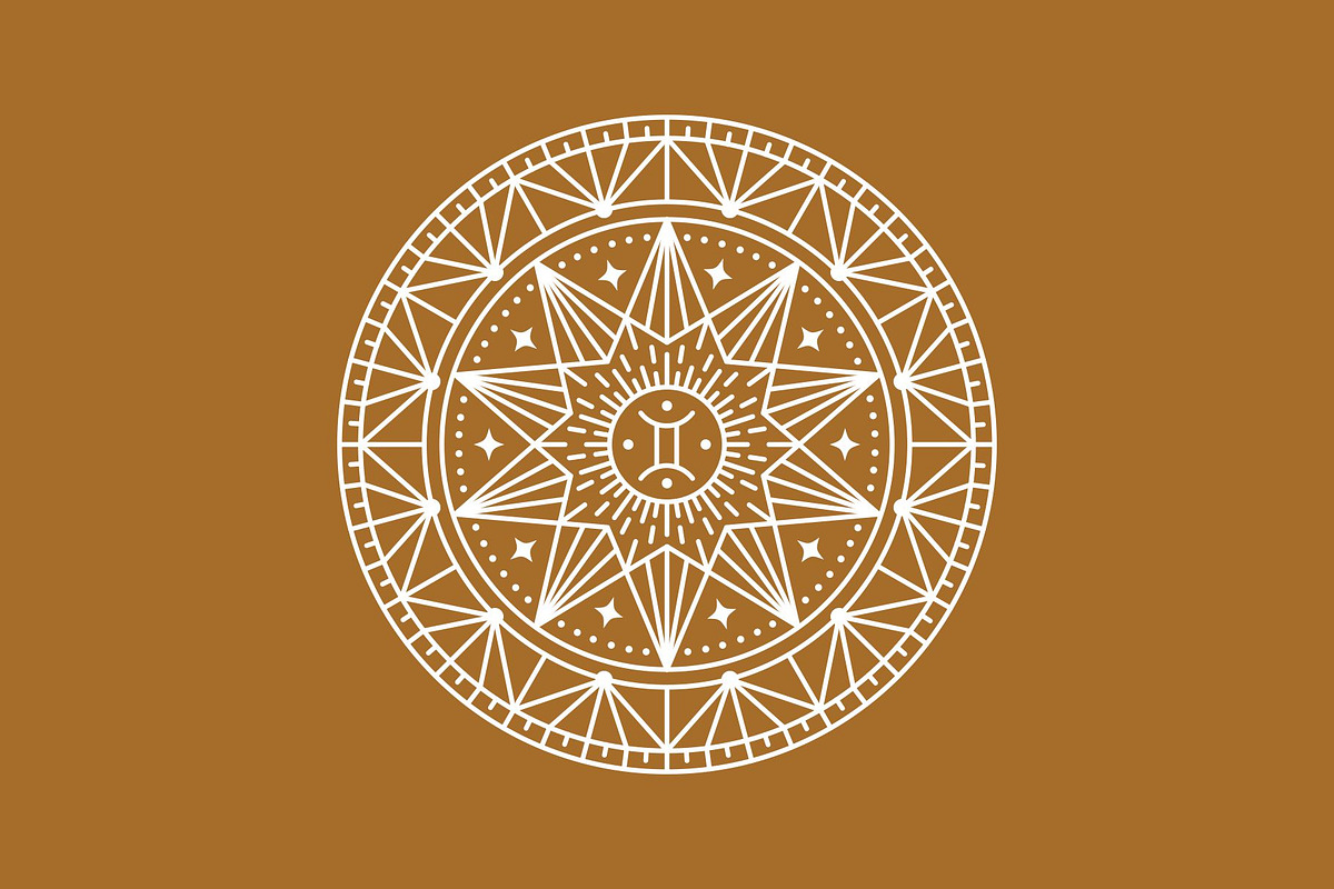 Gemini Symbol Lineart Illustration, a Branding & Logo Template by Buqancreative (Photo 4 of 4)
