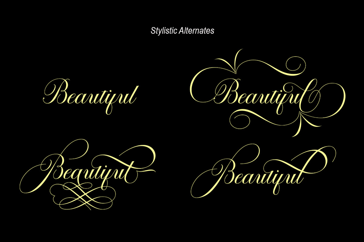 Octagon Calligraphy, a Script Font by Slex Studio (Photo 6 of 8)
