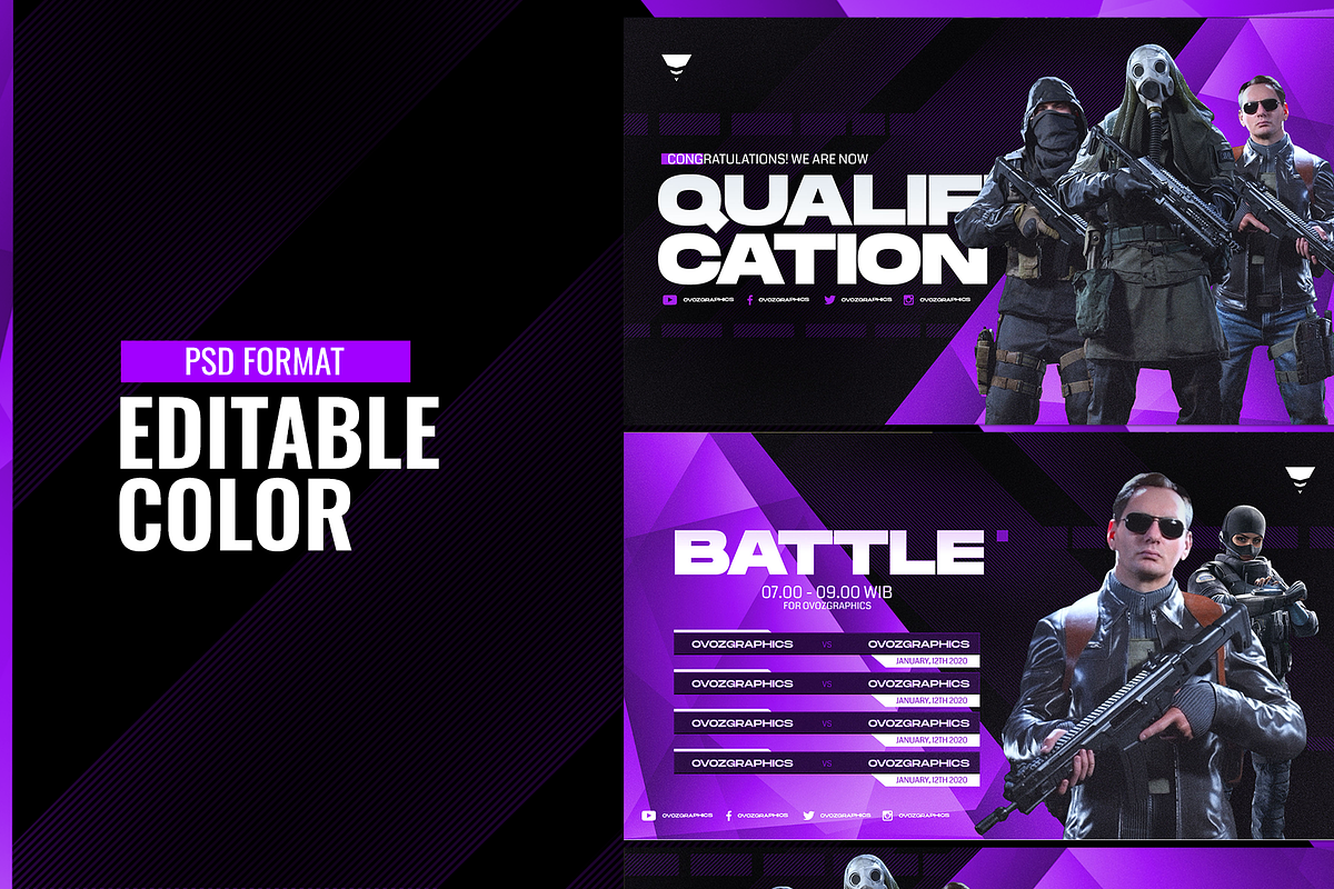 E- Sports Social Media Template, a Social Media Template by Creathift (Photo 5 of 7)