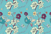 Blue Vector Pattern Pack, a Pattern Graphic by Ania Illustration (Thumbnail 4 of 9)