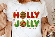Glitter Holly Jolly Christmas Png, an Illustration by Creative Art (Thumbnail 5 of 6)