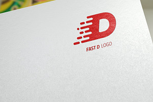 Fast D Logo Template