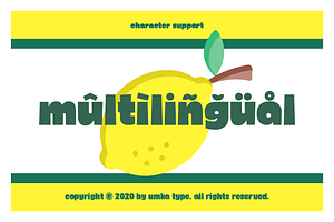 Lemonade Cute Display Font