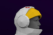 DIY Astronaut Helmet template, an Object Graphic by PolyFish (Thumbnail 3 of 7)