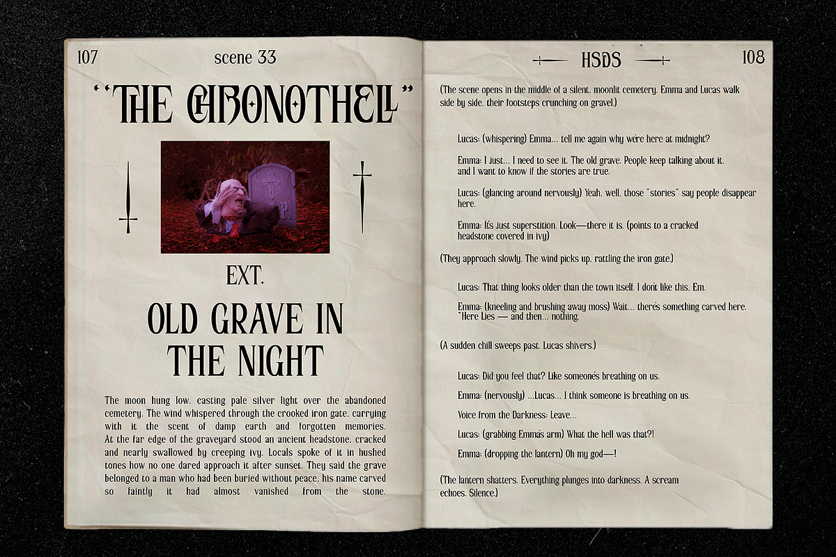 Chronothell Condensed Display, a Serif Font by Haps Space (Photo 20 of 21)