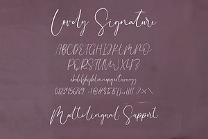 Lovely Signature Handwritten Font