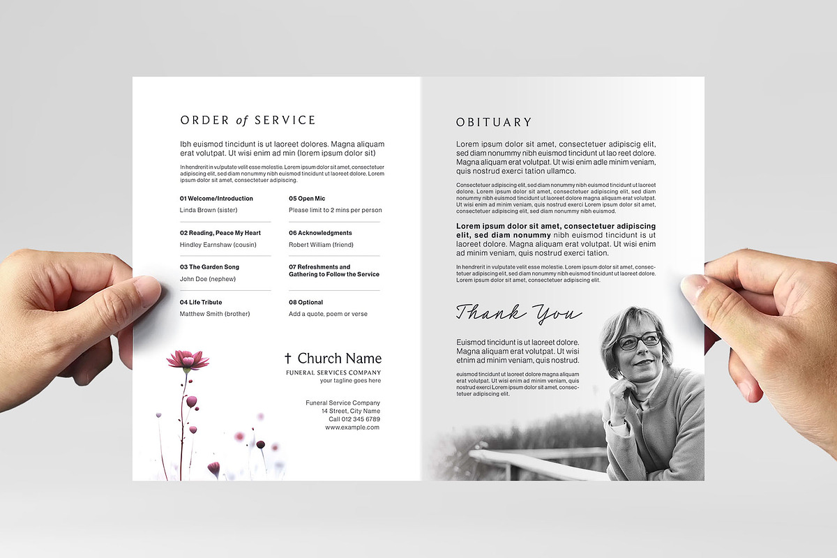 Floral Funeral Template, a Flyer Template by BrandPacks (Photo 5 of 6)