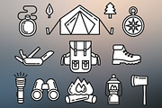 Camping Set Outlined & Colored, an Icon by DeniseUytiepo (Thumbnail 5 of 5)