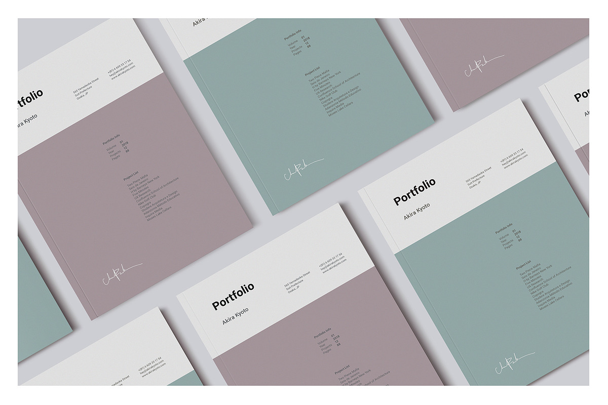 Minimal Portfolio Template, a Brochure Template by Jorge Lima (Photo 9 of 10)